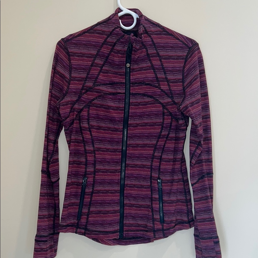 lululemon athletica Purple Striped Hoodie